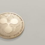 High-quality image of a Ripple (XRP) coin on a neutral backdrop, perfect for finance and cryptocurrency themes.